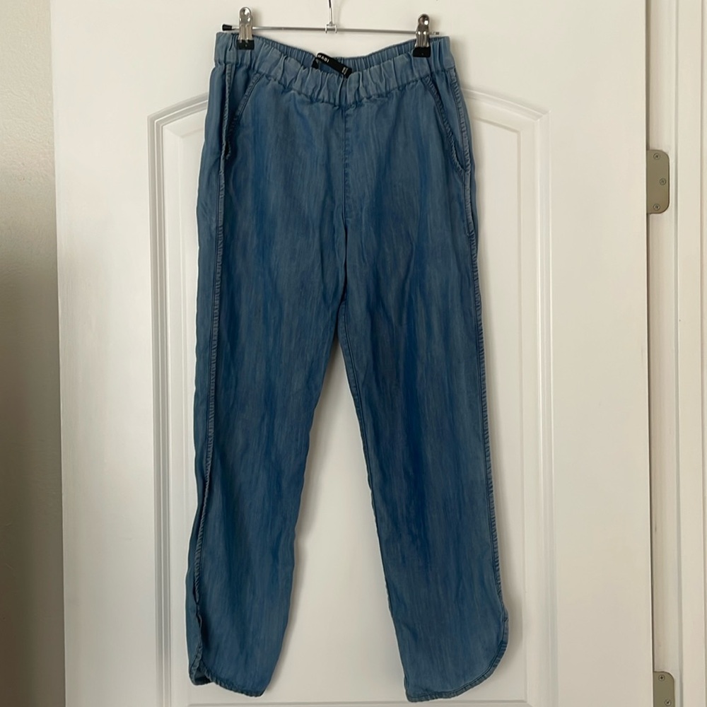 $10 SALE! Anthropologie Amadi chambray pants XXS